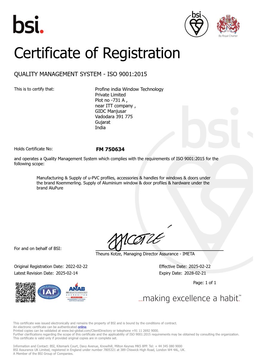 ISO 9001:2015 Quality Management System (QMS) Certification